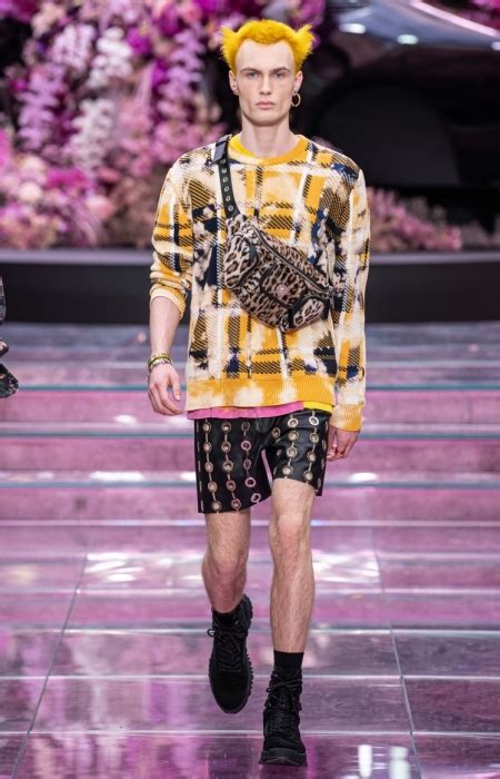 versace keith flint|Versace Spring 2020 Menswear Collection .